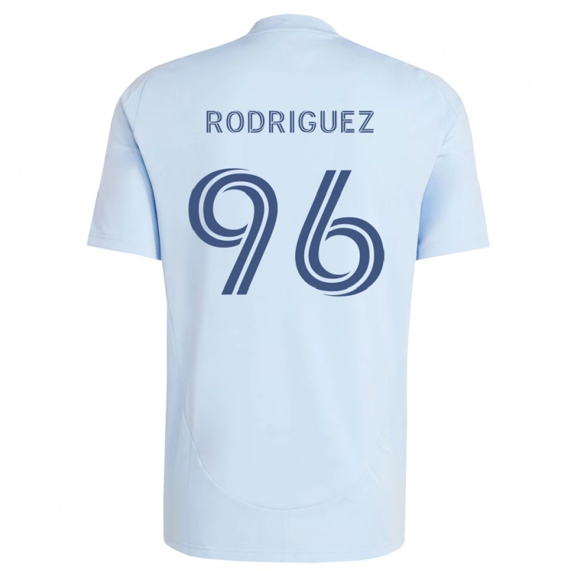 Danxen Hombre Camiseta Missael Rodríguez #96 Azul Claro Gris Claro 1ª Equipación 2026/27 La Camisa México