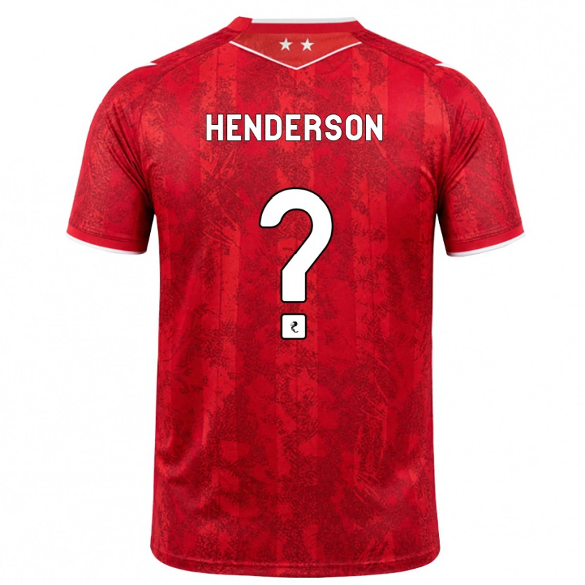 Danxen Hombre Camiseta Jay Henderson #0 Rojo Blanco 1ª Equipación 2026/27 La Camisa México