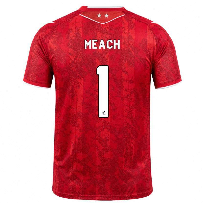 Danxen Hombre Camiseta Aaliyah-Jay Meach #1 Rojo Blanco 1ª Equipación 2026/27 La Camisa México