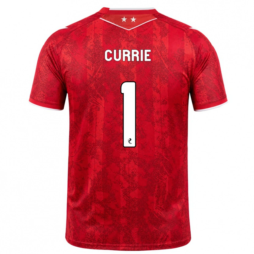 Danxen Hombre Camiseta Jennifer Currie #1 Rojo Blanco 1ª Equipación 2026/27 La Camisa México