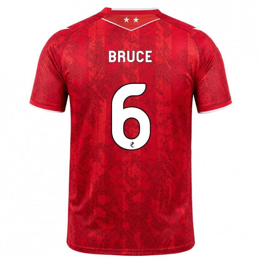 Danxen Hombre Camiseta Natasha Bruce #6 Rojo Blanco 1ª Equipación 2026/27 La Camisa México