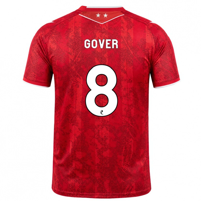 Danxen Hombre Camiseta Chloe Gover #8 Rojo Blanco 1ª Equipación 2026/27 La Camisa México