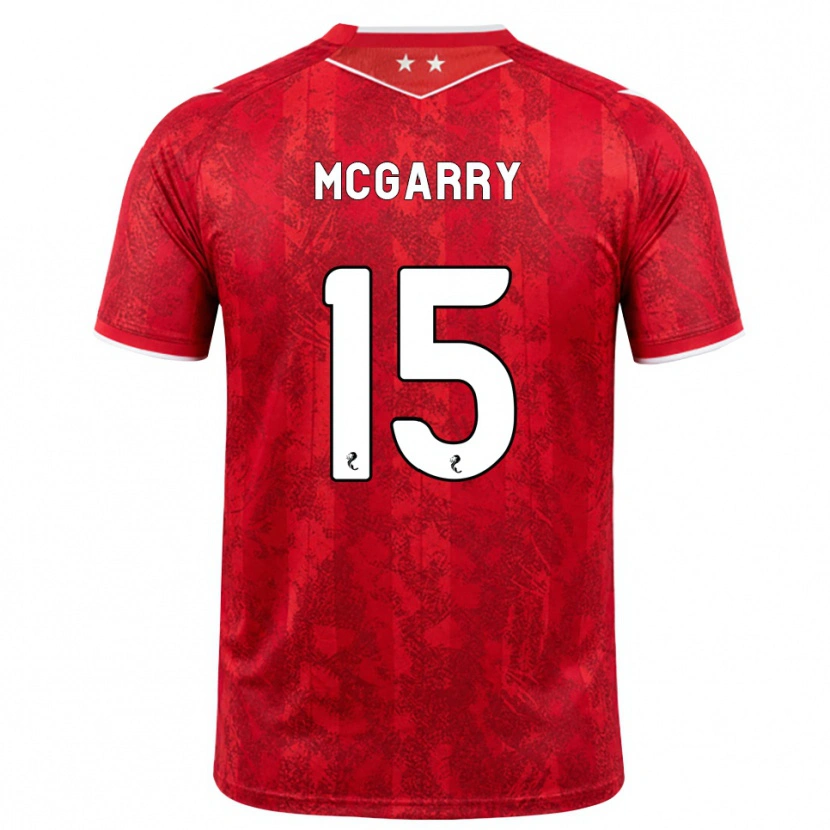 Danxen Hombre Camiseta James Mcgarry #15 Rojo Blanco 1ª Equipación 2026/27 La Camisa México