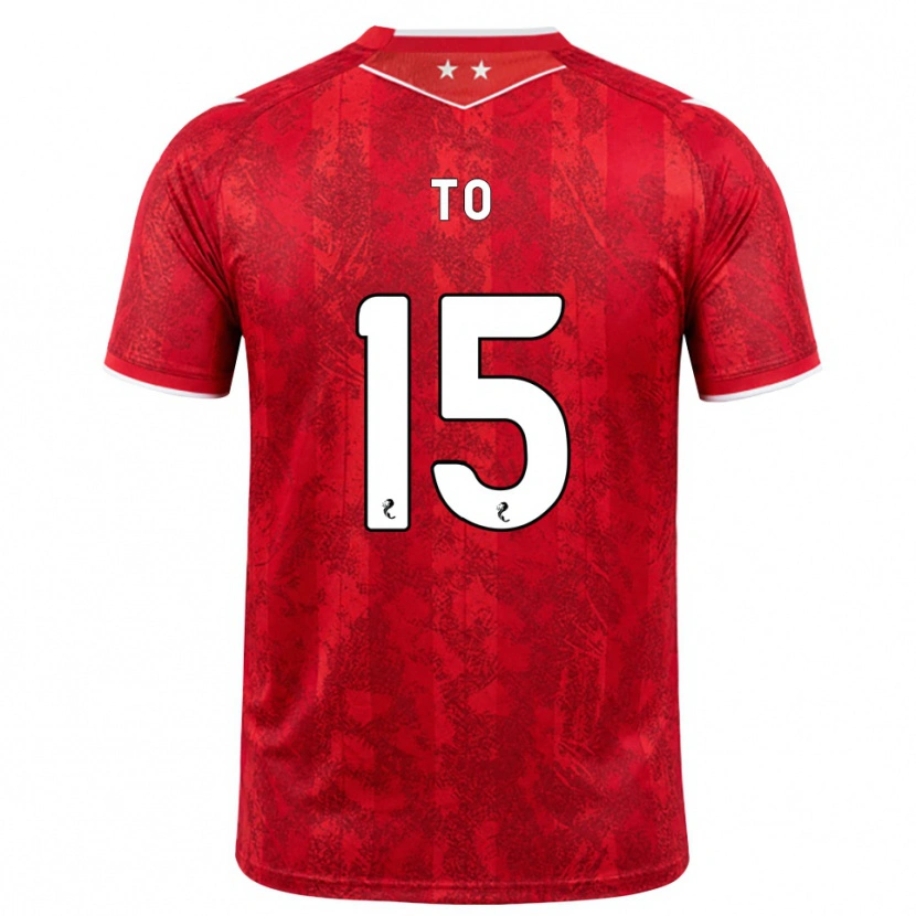 Danxen Hombre Camiseta Zack To #15 Rojo Blanco 1ª Equipación 2026/27 La Camisa México