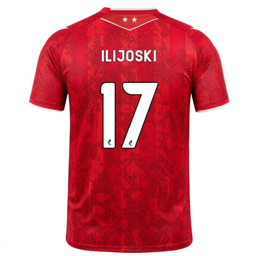 Danxen Hombre Camiseta Emma Ilijoski #17 Rojo Blanco 1ª Equipación 2026/27 La Camisa México