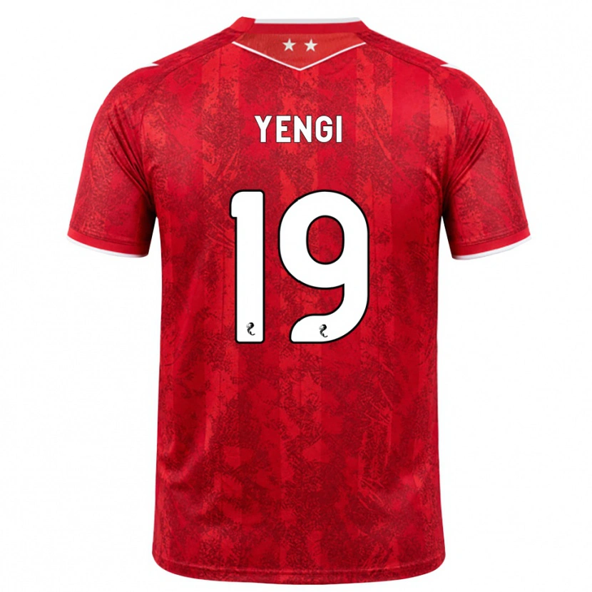 Danxen Hombre Camiseta Kusini Yengi #19 Rojo Blanco 1ª Equipación 2026/27 La Camisa México