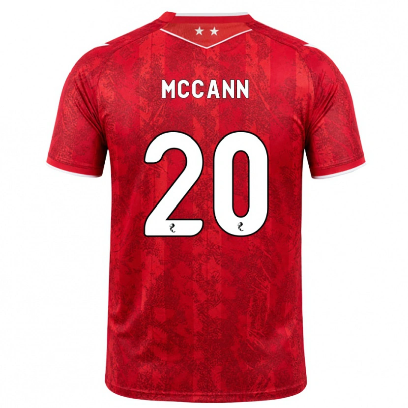 Danxen Hombre Camiseta Annalisa Mccann #20 Rojo Blanco 1ª Equipación 2026/27 La Camisa México