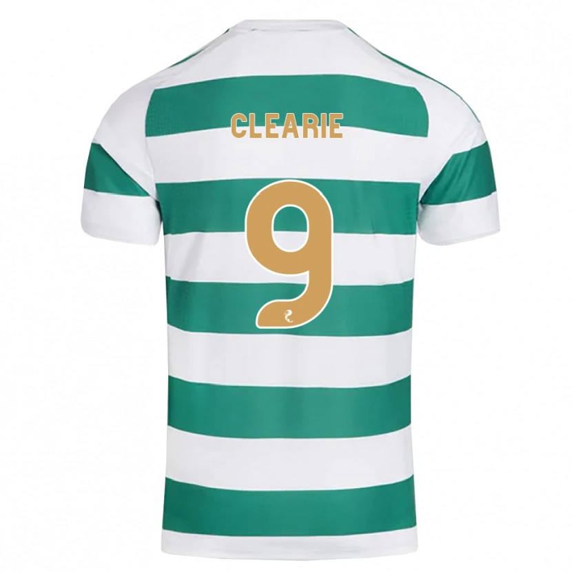 Danxen Hombre Camiseta Lucas Clearie #9 Cian Oscuro Blanco 1ª Equipación 2026/27 La Camisa México