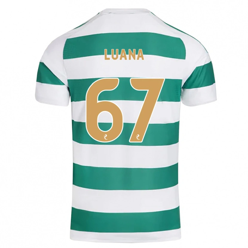 Danxen Hombre Camiseta Luana Muñoz #67 Cian Oscuro Blanco 1ª Equipación 2026/27 La Camisa México