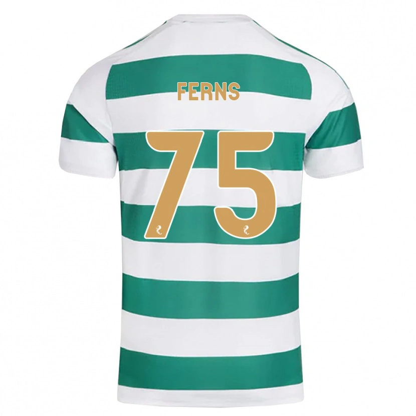 Danxen Hombre Camiseta Ronan Ferns #75 Cian Oscuro Blanco 1ª Equipación 2026/27 La Camisa México