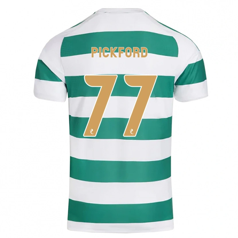 Danxen Hombre Camiseta Tom Pickford #77 Cian Oscuro Blanco 1ª Equipación 2026/27 La Camisa México
