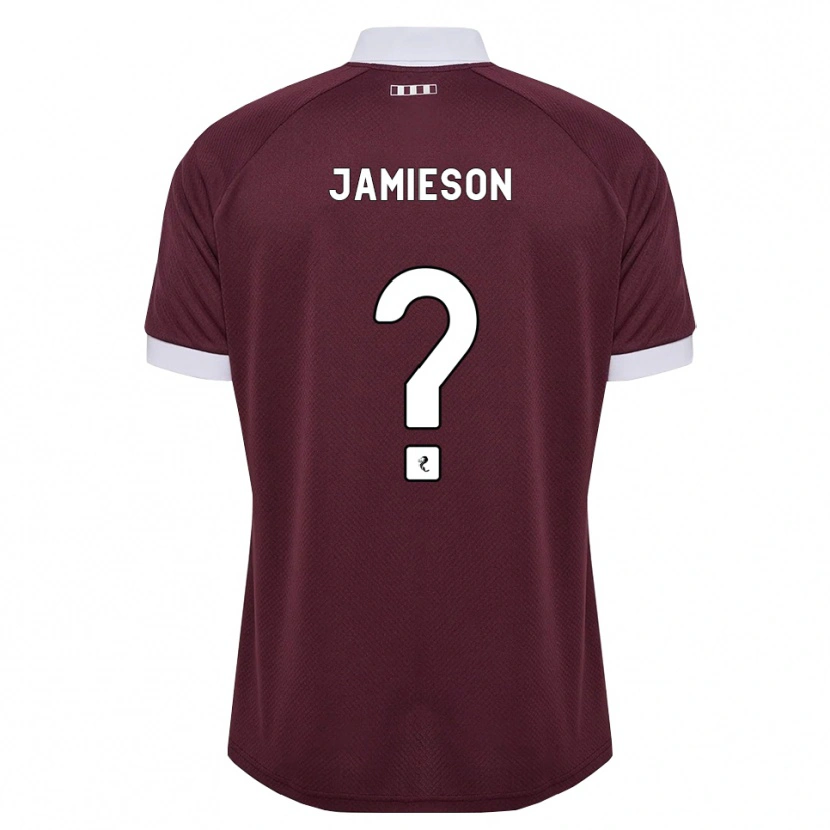 Danxen Hombre Camiseta Finlay Jamieson #0 Blanco Borgoña 1ª Equipación 2026/27 La Camisa México