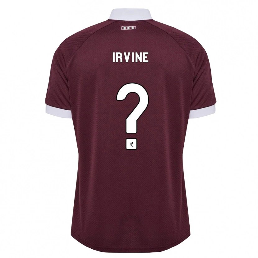Danxen Hombre Camiseta Dylan Irvine #0 Blanco Borgoña 1ª Equipación 2026/27 La Camisa México