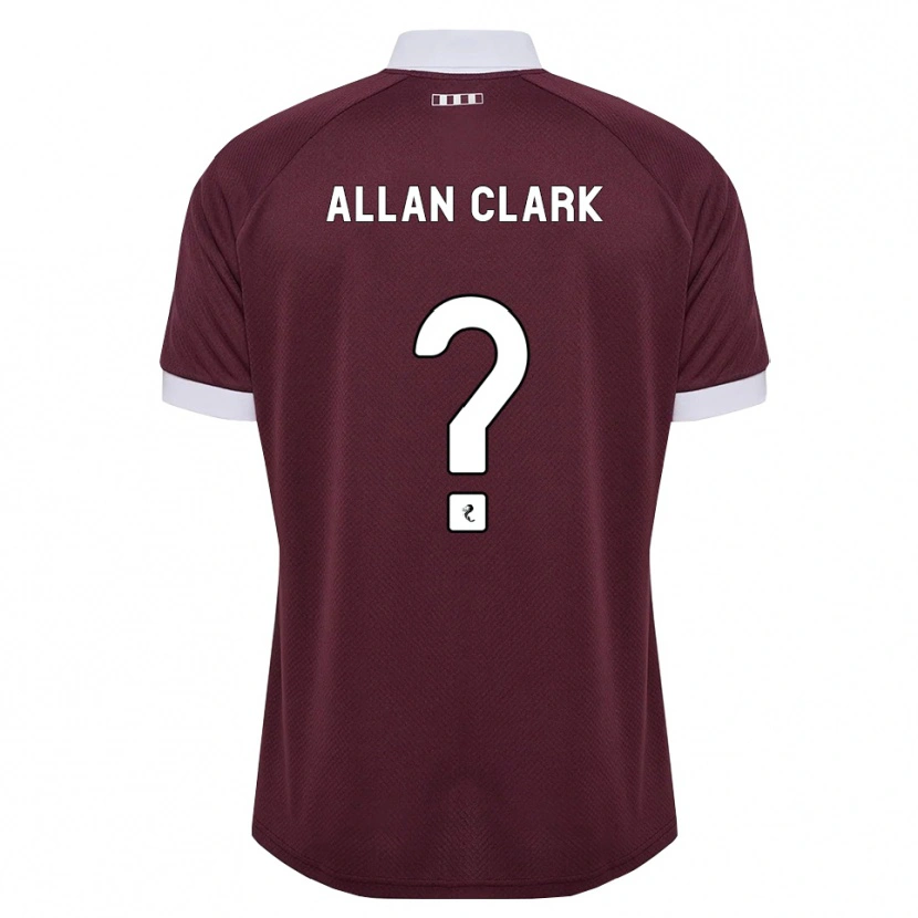 Danxen Hombre Camiseta Allan Clark #0 Blanco Borgoña 1ª Equipación 2026/27 La Camisa México