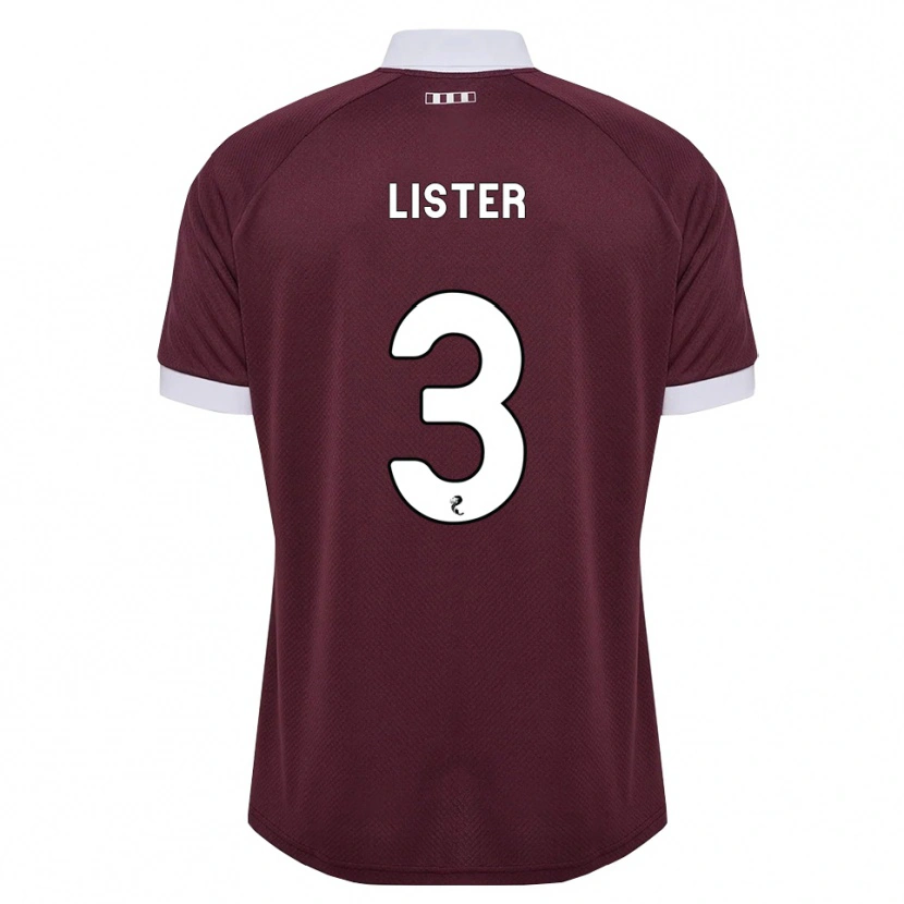 Danxen Hombre Camiseta Henry Lister #3 Blanco Borgoña 1ª Equipación 2026/27 La Camisa México