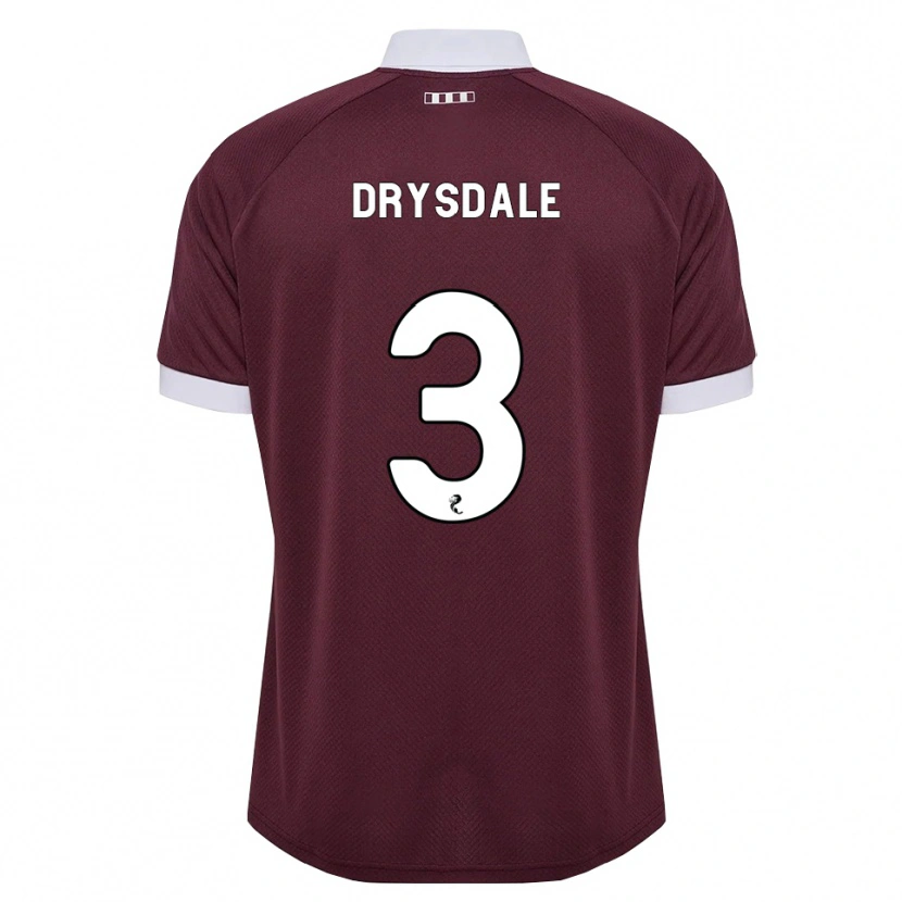 Danxen Hombre Camiseta Ethan Drysdale #3 Blanco Borgoña 1ª Equipación 2026/27 La Camisa México