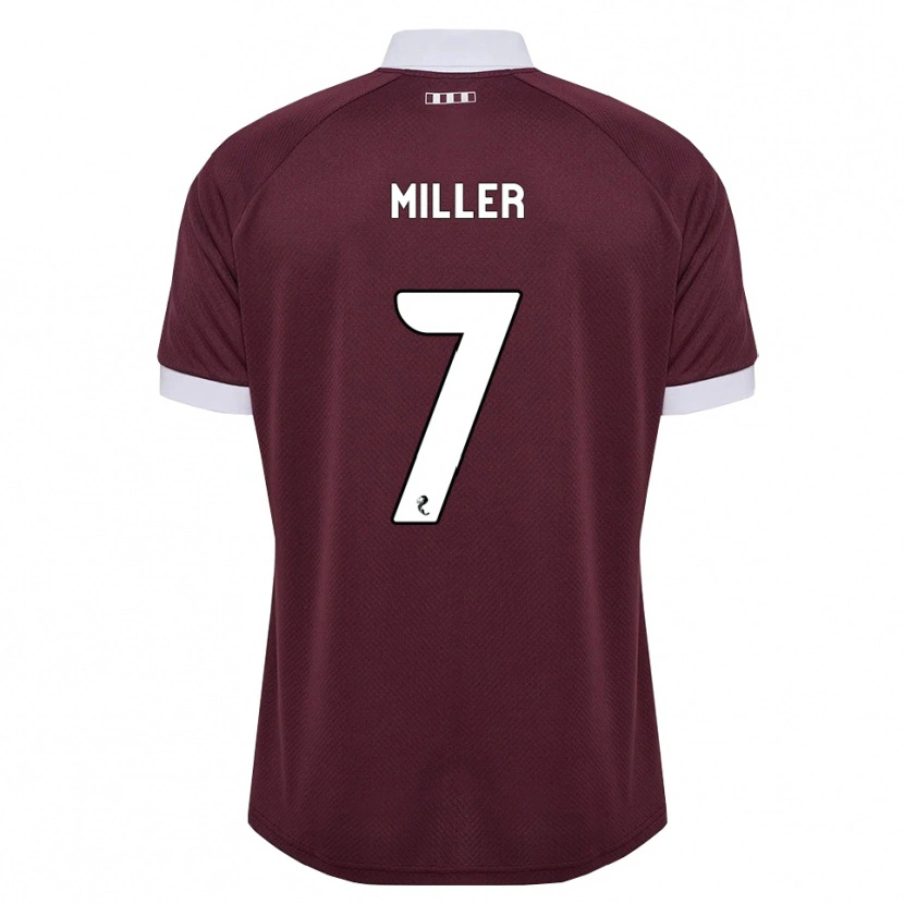 Danxen Hombre Camiseta Calvin Miller #7 Blanco Borgoña 1ª Equipación 2026/27 La Camisa México