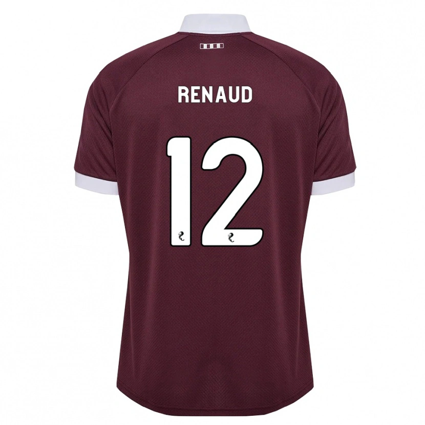 Danxen Hombre Camiseta Tom Renaud #12 Blanco Borgoña 1ª Equipación 2026/27 La Camisa México