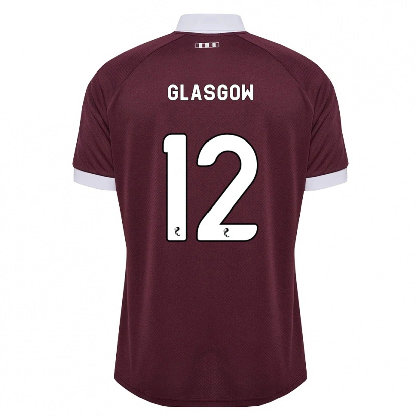 Danxen Hombre Camiseta Euan Glasgow #12 Blanco Borgoña 1ª Equipación 2026/27 La Camisa México