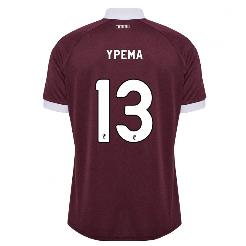 Danxen Hombre Camiseta Danique Ypema #13 Blanco Borgoña 1ª Equipación 2026/27 La Camisa México
