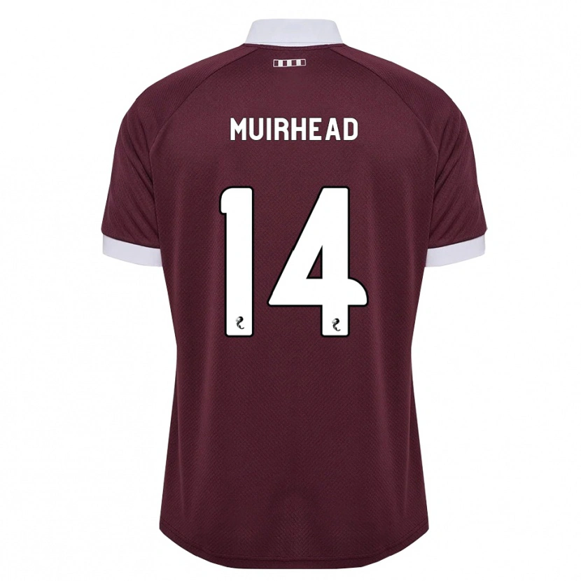 Danxen Hombre Camiseta Owen Muirhead #14 Blanco Borgoña 1ª Equipación 2026/27 La Camisa México