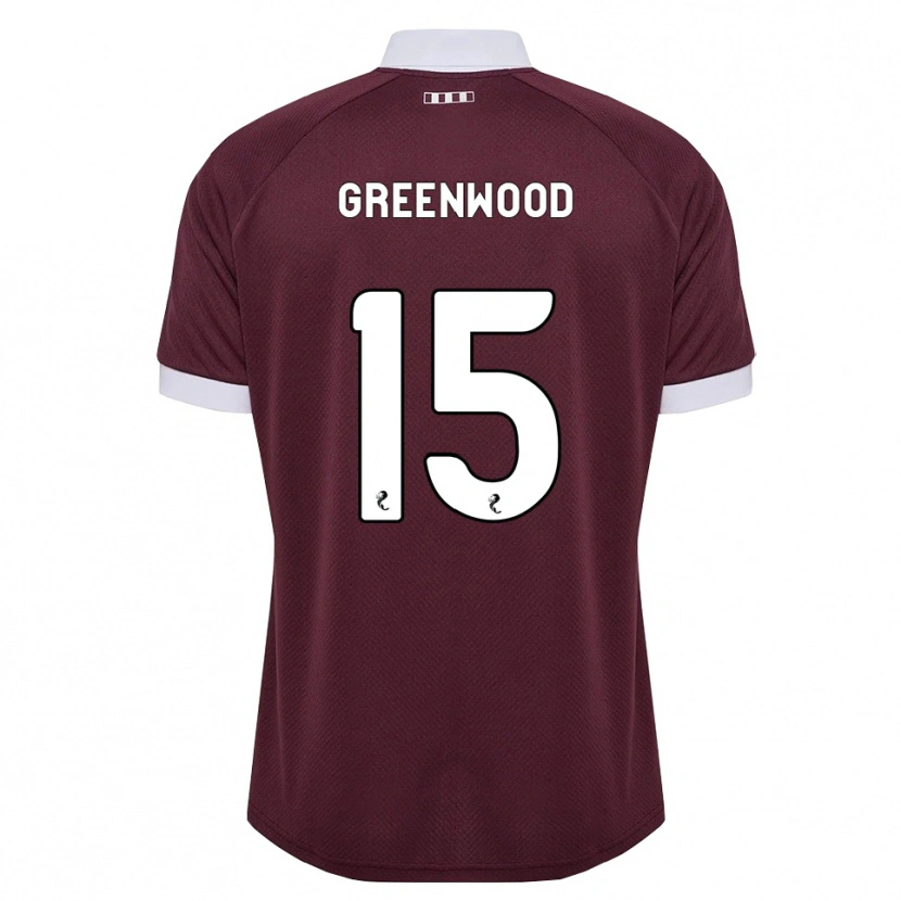 Danxen Hombre Camiseta Brodie Greenwood #15 Blanco Borgoña 1ª Equipación 2026/27 La Camisa México