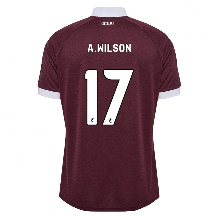 Danxen Hombre Camiseta Alfie Wilson #17 Blanco Borgoña 1ª Equipación 2026/27 La Camisa México