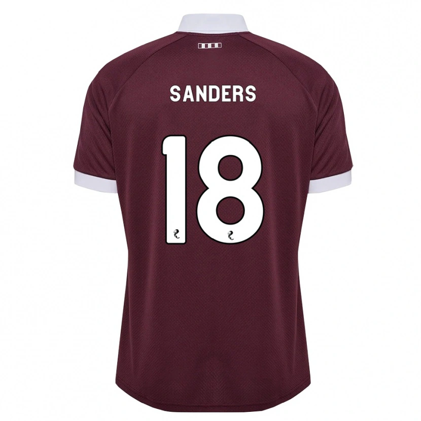 Danxen Hombre Camiseta Charlie Sanders #18 Blanco Borgoña 1ª Equipación 2026/27 La Camisa México