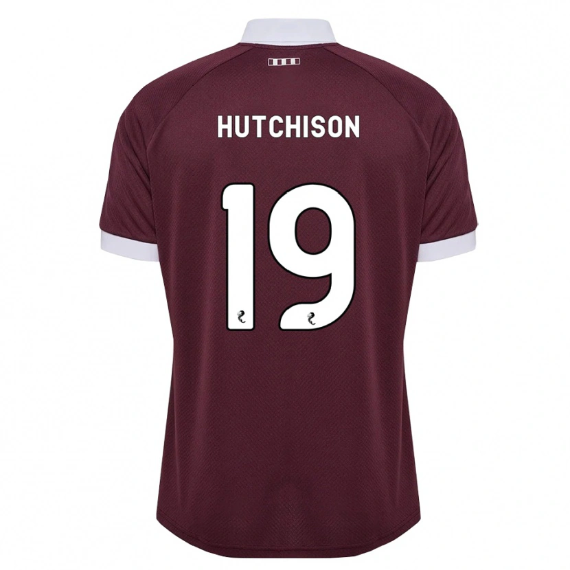 Danxen Hombre Camiseta Bayley Hutchison #19 Blanco Borgoña 1ª Equipación 2026/27 La Camisa México