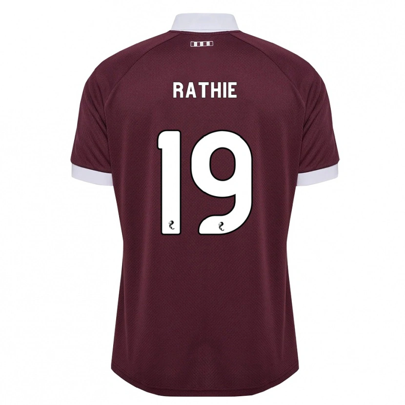 Danxen Hombre Camiseta Luke Rathie #19 Blanco Borgoña 1ª Equipación 2026/27 La Camisa México