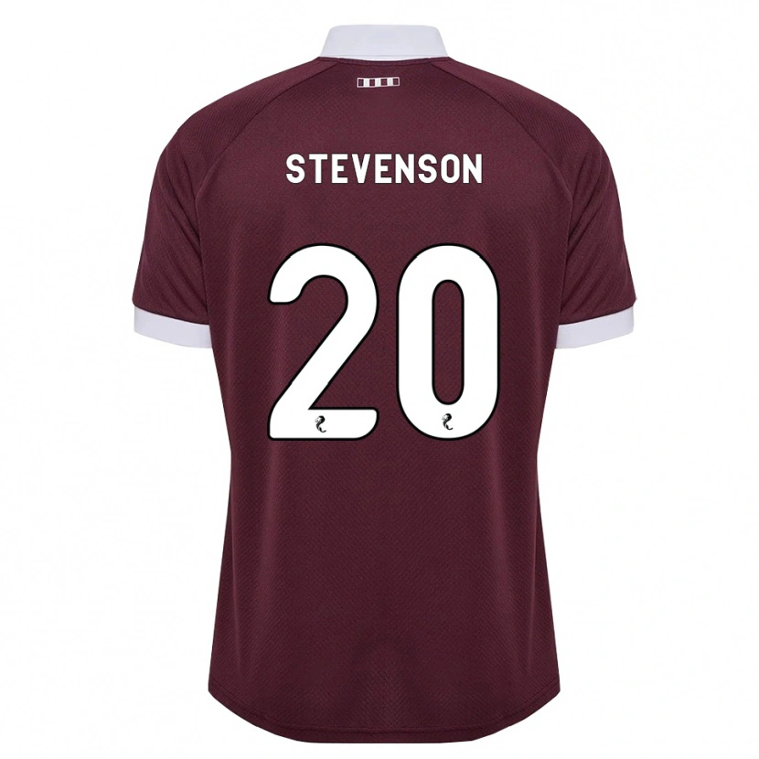 Danxen Hombre Camiseta Gus Stevenson #20 Blanco Borgoña 1ª Equipación 2026/27 La Camisa México