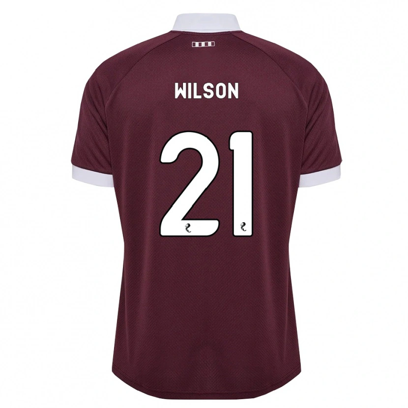 Danxen Hombre Camiseta James Wilson #21 Blanco Borgoña 1ª Equipación 2026/27 La Camisa México