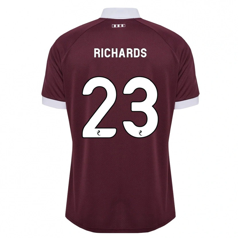 Danxen Hombre Camiseta Jackie Richards #23 Blanco Borgoña 1ª Equipación 2026/27 La Camisa México