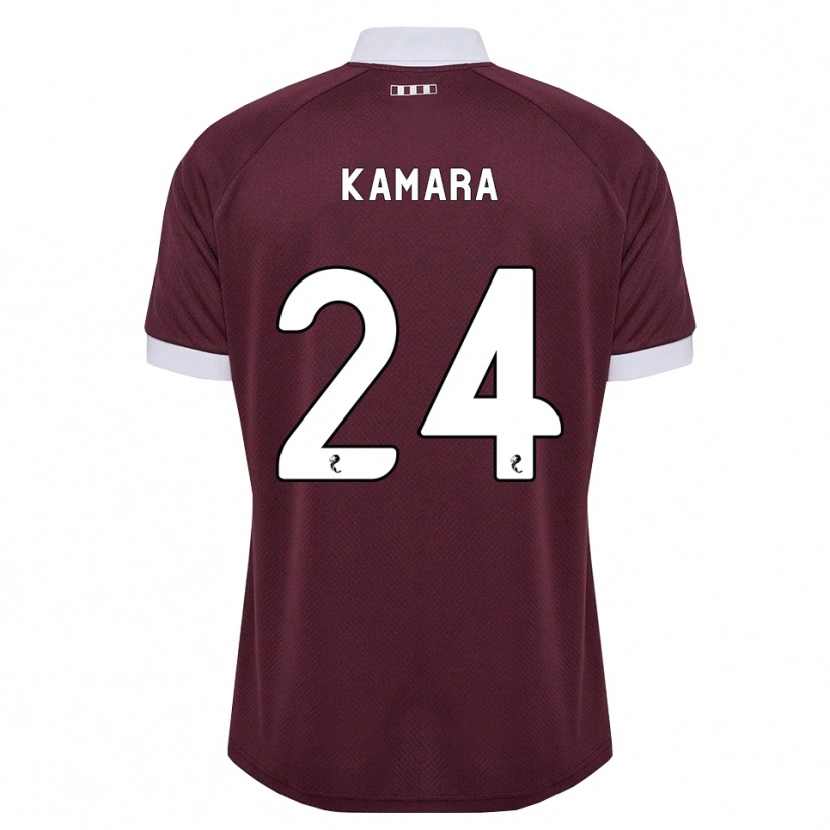 Danxen Hombre Camiseta Mj Kamson-Kamara #24 Blanco Borgoña 1ª Equipación 2026/27 La Camisa México