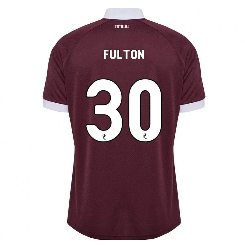 Danxen Hombre Camiseta Ryan Fulton #30 Blanco Borgoña 1ª Equipación 2026/27 La Camisa México