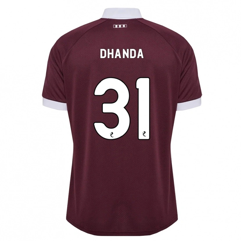 Danxen Hombre Camiseta Yan Dhanda #31 Blanco Borgoña 1ª Equipación 2026/27 La Camisa México