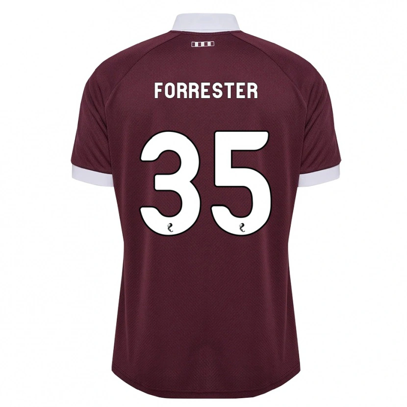 Danxen Hombre Camiseta Adam Forrester #35 Blanco Borgoña 1ª Equipación 2026/27 La Camisa México