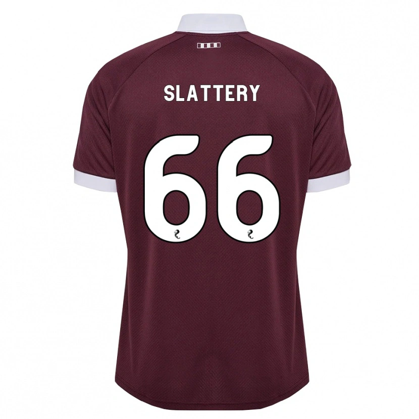 Danxen Hombre Camiseta Jenna Slattery #66 Blanco Borgoña 1ª Equipación 2026/27 La Camisa México