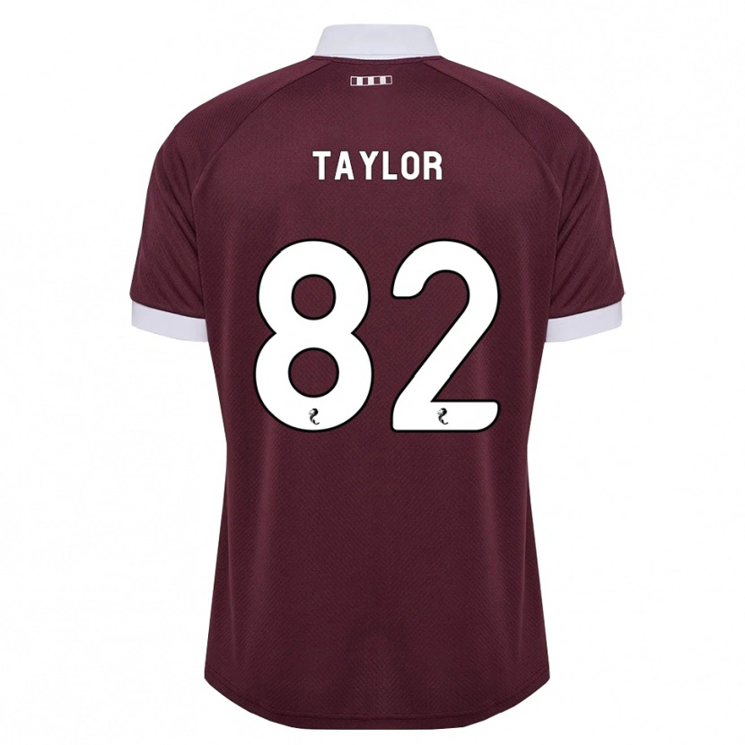 Danxen Hombre Camiseta Gerald Taylor #82 Blanco Borgoña 1ª Equipación 2026/27 La Camisa México