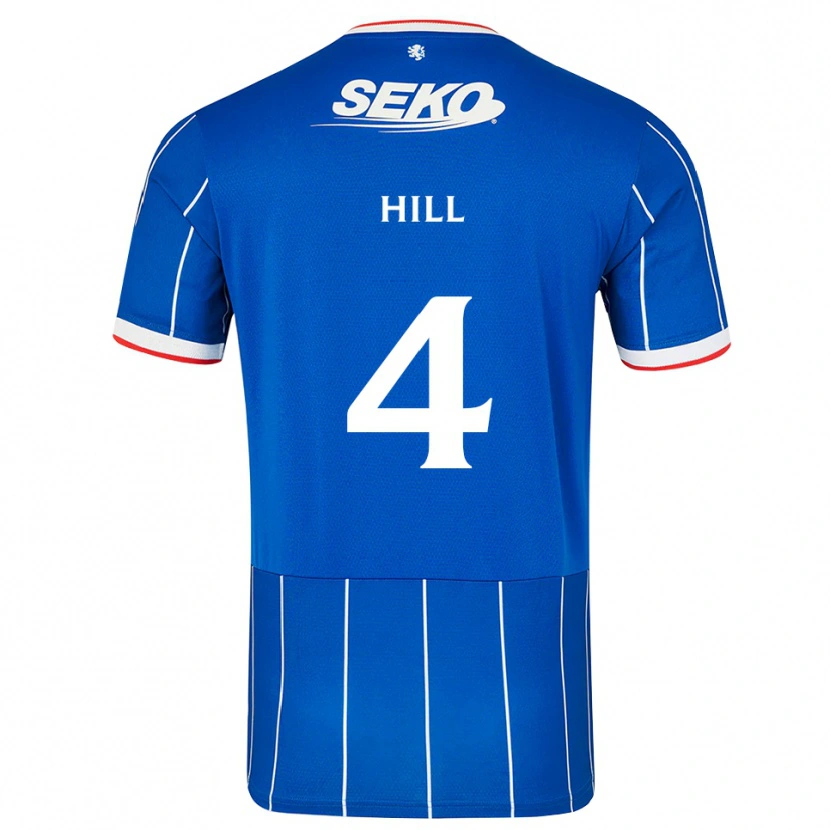Danxen Hombre Camiseta Kathryn Hill #4 Rojo Azul Blanco 1ª Equipación 2026/27 La Camisa México