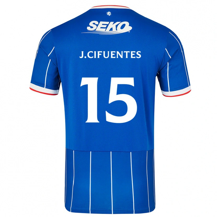 Danxen Hombre Camiseta José Cifuentes #15 Rojo Azul Blanco 1ª Equipación 2026/27 La Camisa México