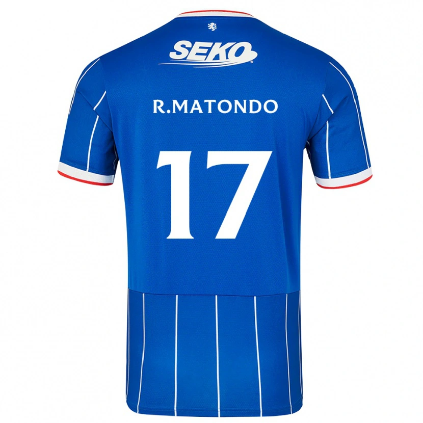 Danxen Hombre Camiseta Rabbi Matondo #17 Rojo Azul Blanco 1ª Equipación 2026/27 La Camisa México