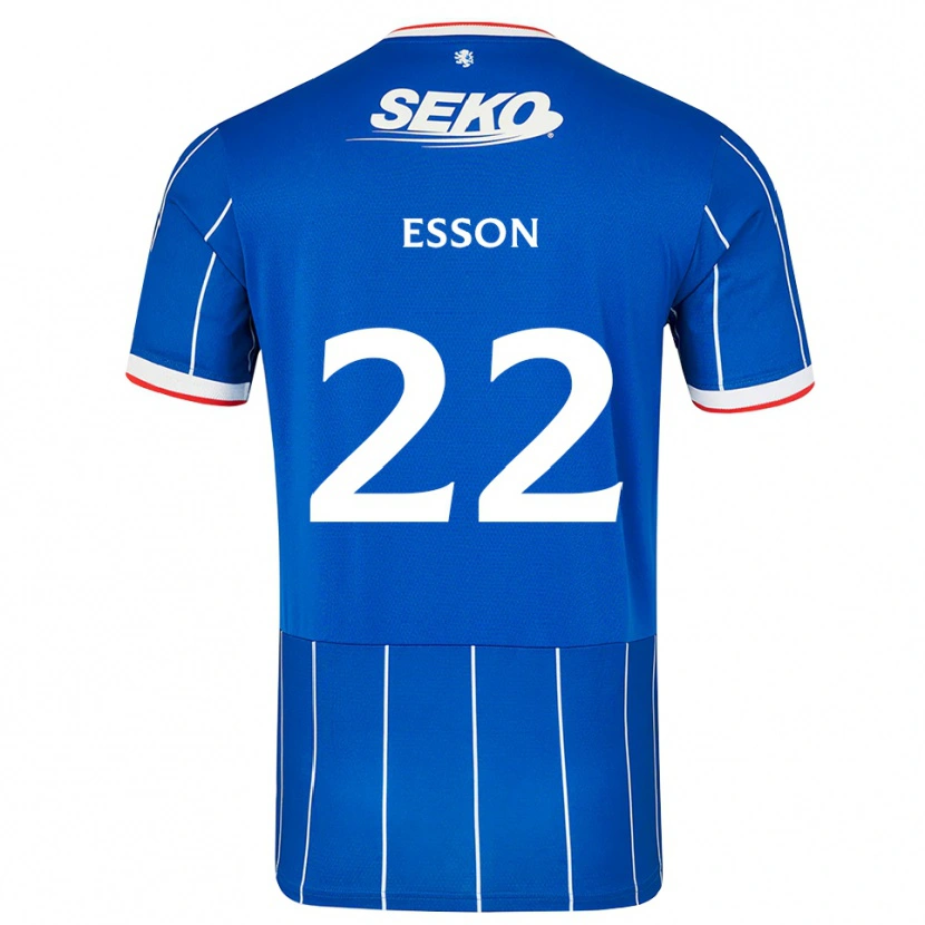 Danxen Hombre Camiseta Victoria Esson #22 Rojo Azul Blanco 1ª Equipación 2026/27 La Camisa México