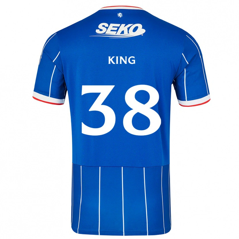 Danxen Hombre Camiseta Leon King #38 Rojo Azul Blanco 1ª Equipación 2026/27 La Camisa México