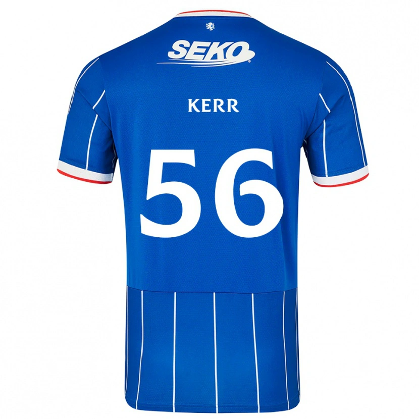 Danxen Hombre Camiseta Arran Kerr #56 Rojo Azul Blanco 1ª Equipación 2026/27 La Camisa México
