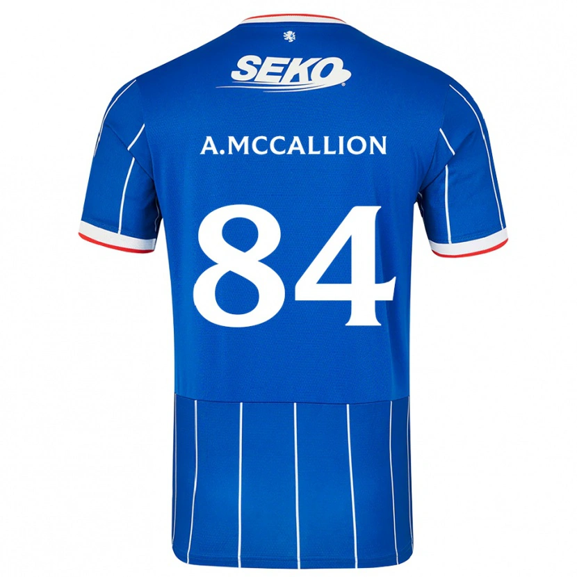 Danxen Hombre Camiseta Aiden Mccallion #84 Rojo Azul Blanco 1ª Equipación 2026/27 La Camisa México