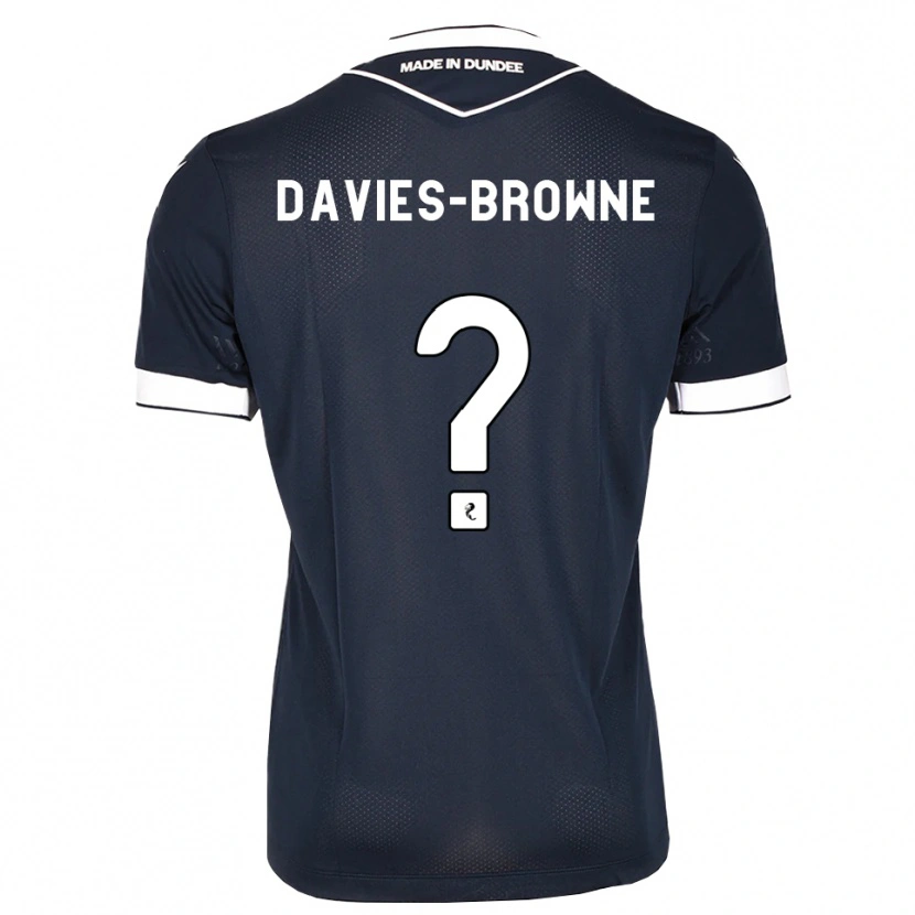 Danxen Hombre Camiseta Tobias Davies-Browne #0 Azul Medianoche Blanco 1ª Equipación 2026/27 La Camisa México