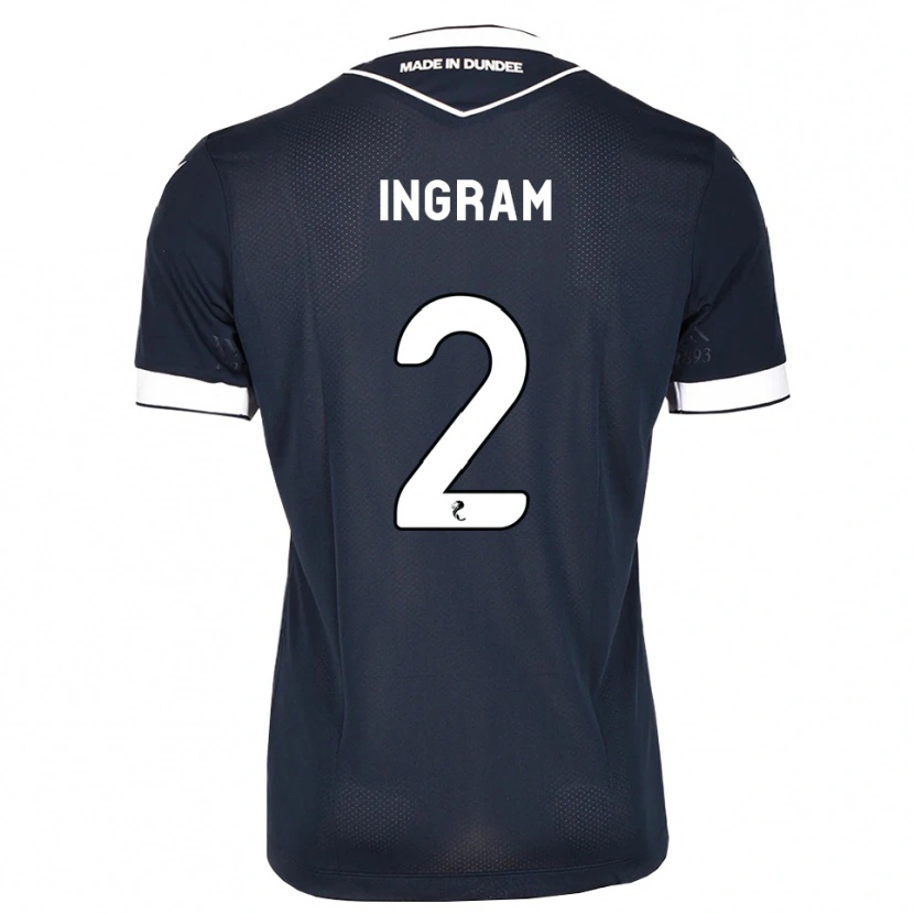 Danxen Hombre Camiseta Ethan Ingram #2 Azul Medianoche Blanco 1ª Equipación 2026/27 La Camisa México