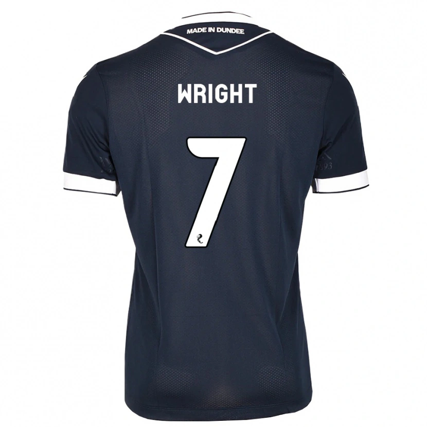 Danxen Hombre Camiseta Drey Wright #7 Azul Medianoche Blanco 1ª Equipación 2026/27 La Camisa México