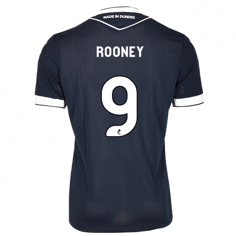Danxen Hombre Camiseta Chris Rooney #9 Azul Medianoche Blanco 1ª Equipación 2026/27 La Camisa México